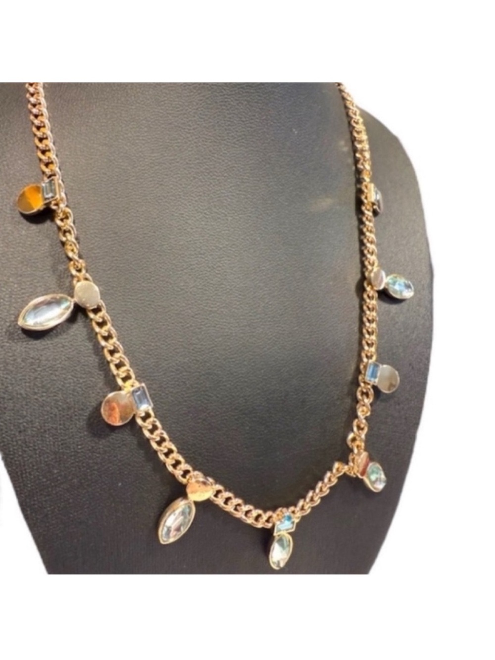 Blue Crystal Necklace - Picture 3 of 5